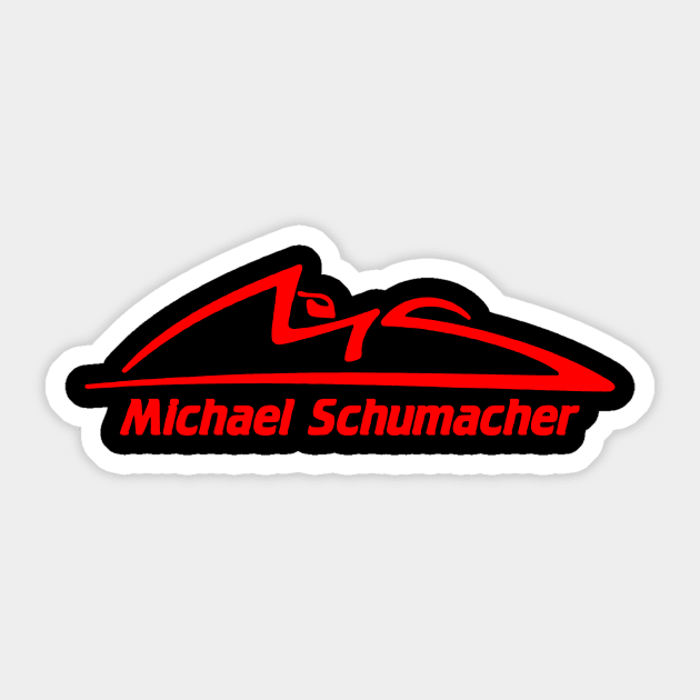 Michael Schumacher F1 Sticker by Angiemerry